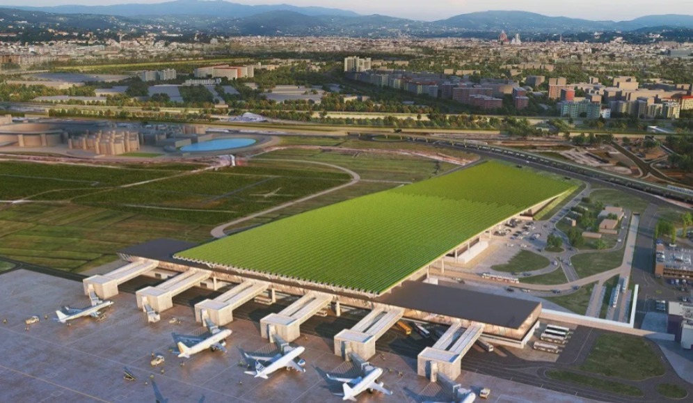 Conhe�a projeto de aeroporto coberto por vinhedo na Toscana