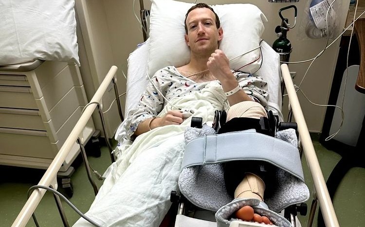 Mark Zuckerberg passa por cirurgia devido a les�o no joelho esquerdo