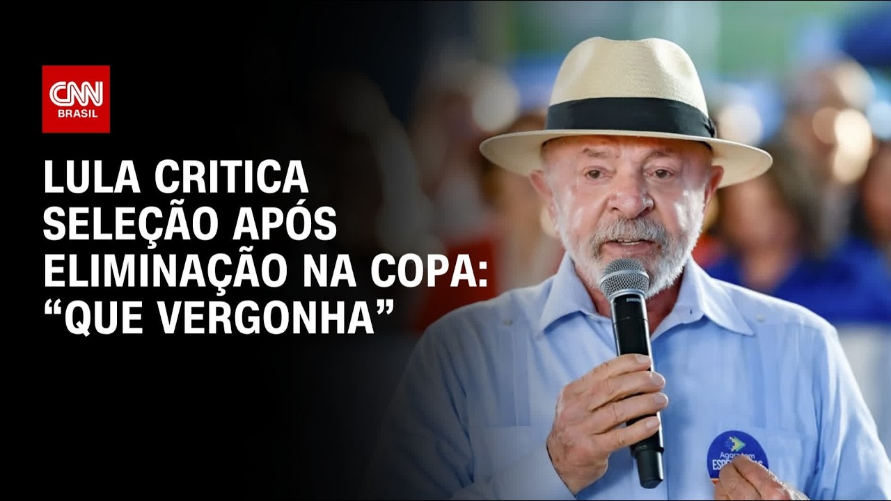 Lula critica Sele��o Brasileira ap�s elimina��o da Copa: 'Que vergonha'